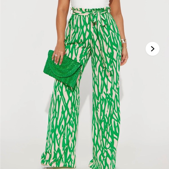 Fashion Nova Elegant White top/ patterned one piece jumpsuit. - Picture 8 of 8